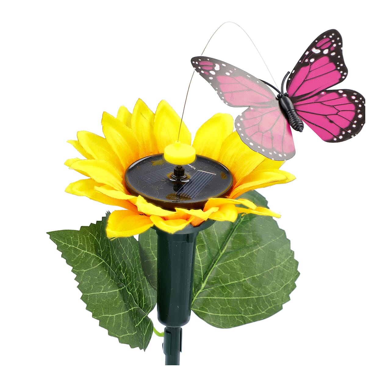 Set of 2 Solar Fluttering Butterfly with Sunflower (1xAAA Battery Not Included) image number 3