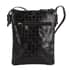 Vivid by Sukriti Black Owl Pattern Hand Painted Genuine Leather Crossbody Bag image number 3