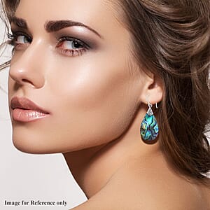 Abalone Shell Earrings in Sterling Silver