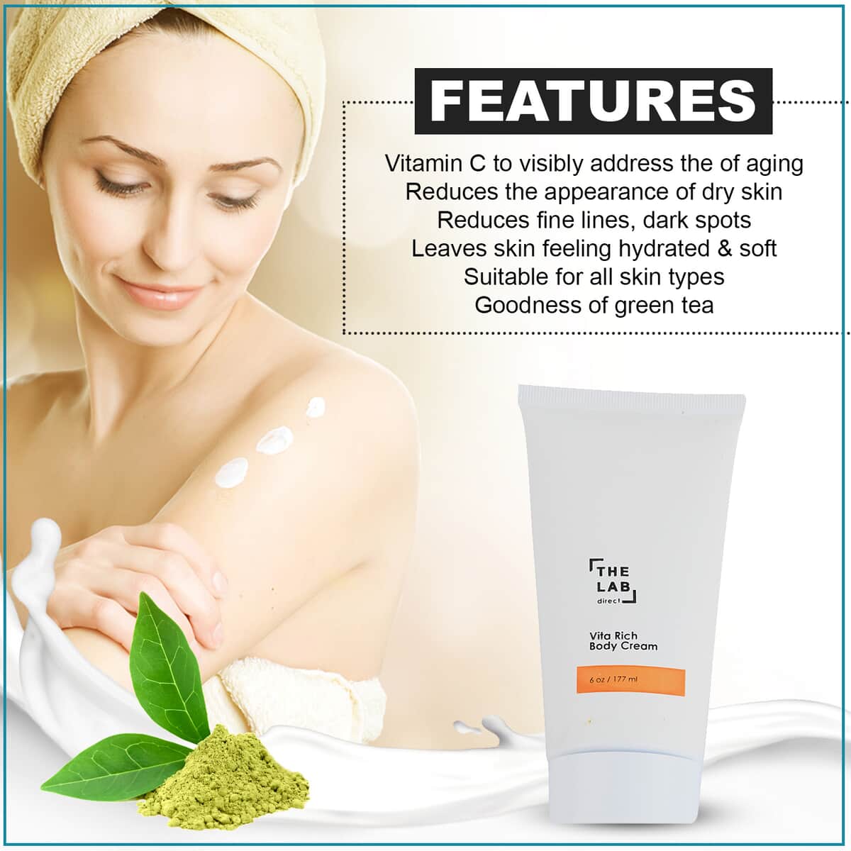 The Lab Direct Vita Rich Body Cream 6oz , Vitamin C Cream , Skincare , Anti Aging , Best Skin Care Products image number 2
