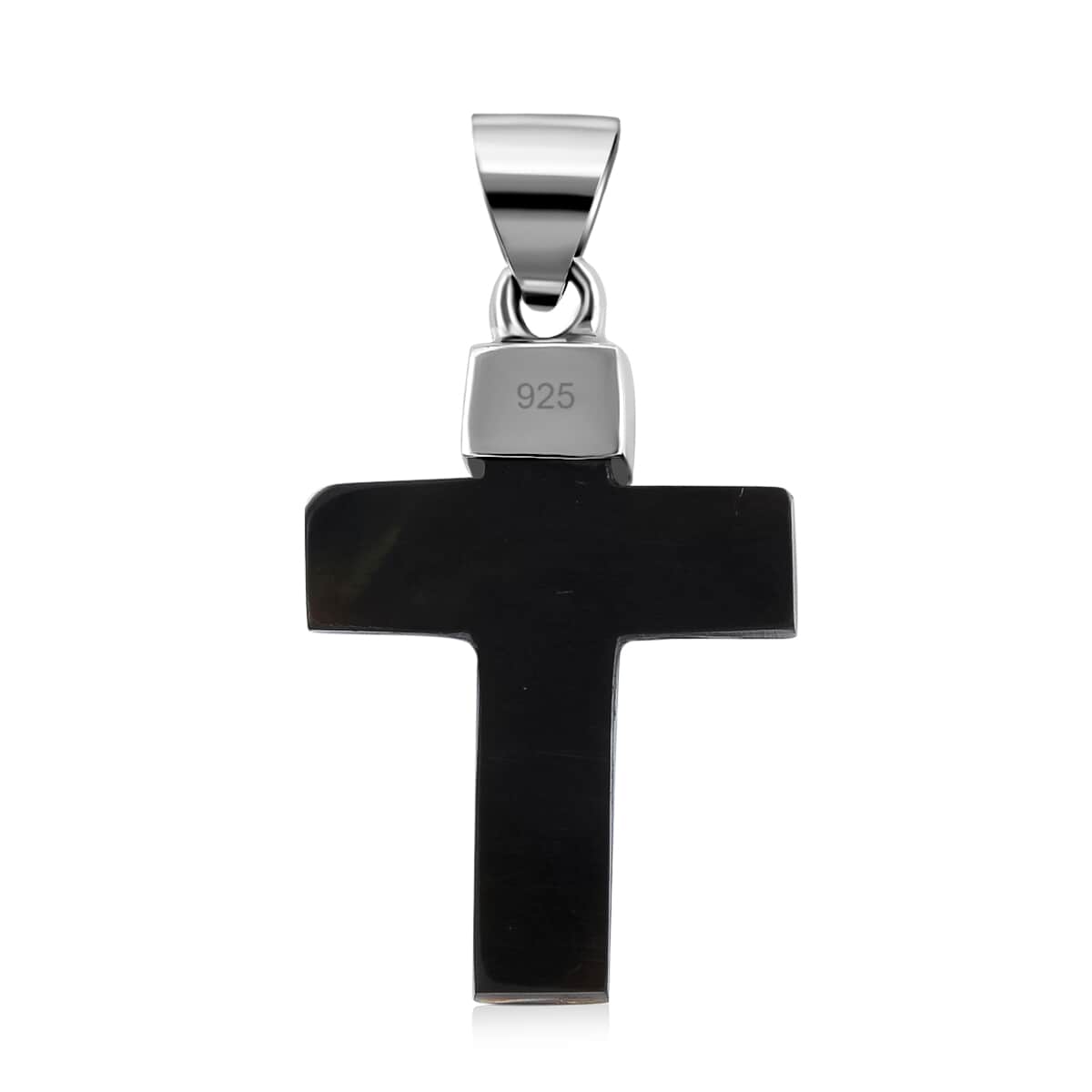 Abalone Shell Cross Pendant in Sterling Silver image number 3