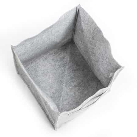Set of 6 Gray Collapsible Fabric Storage Cubes image number 6