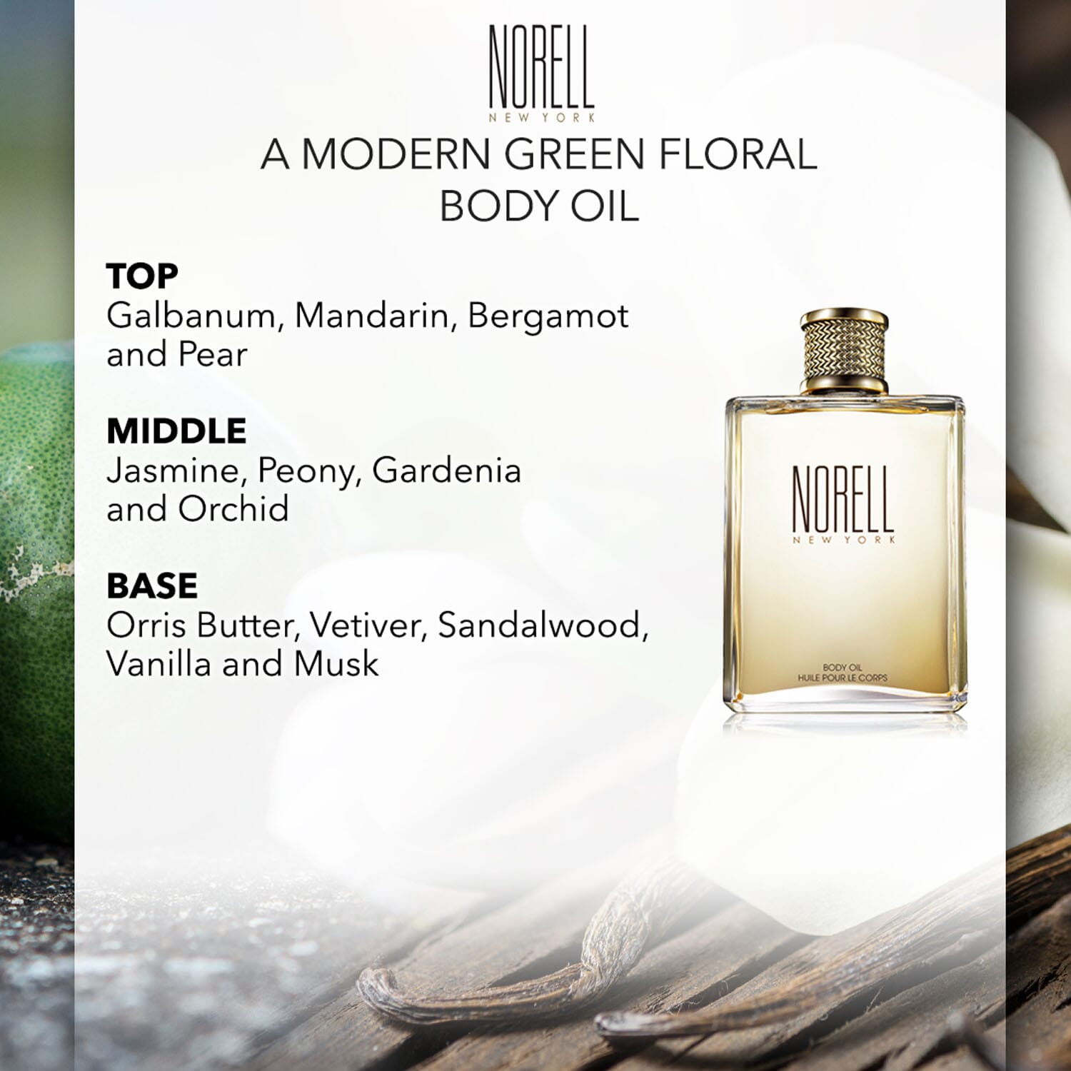 Buy Ankur Treasure Chest NORELL New York Body Oil 8oz at ShopLC