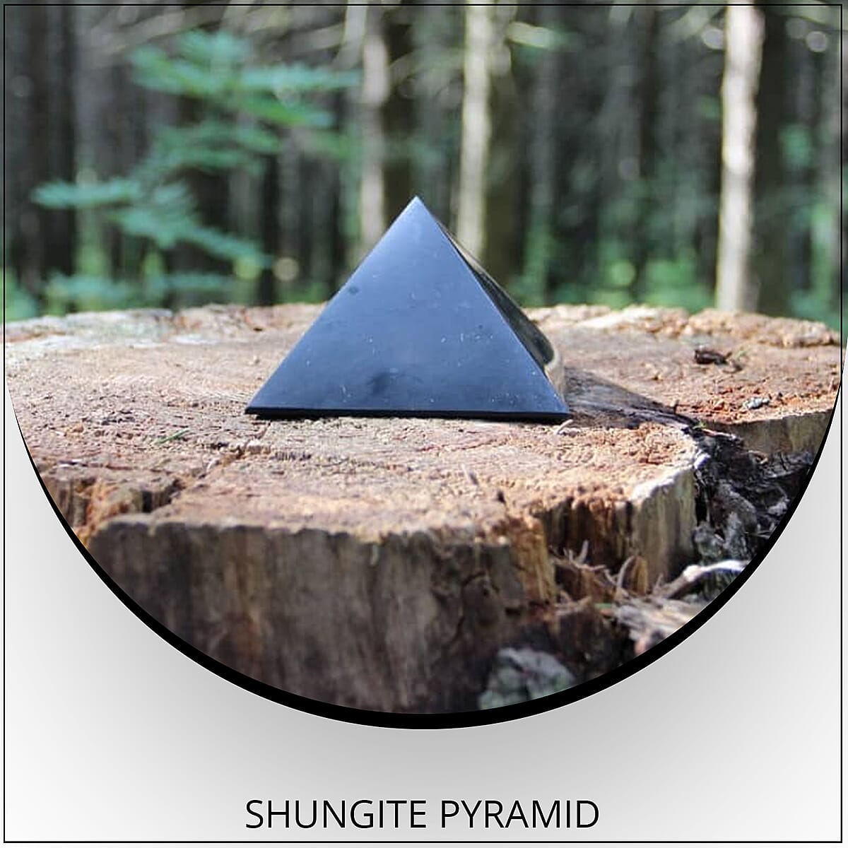 Shungite Pyramid 50MM approximately 440.00 ctw image number 1