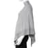 Gray Crystal Studded Border Poncho (One Size Fits Most, Acrylic) image number 2