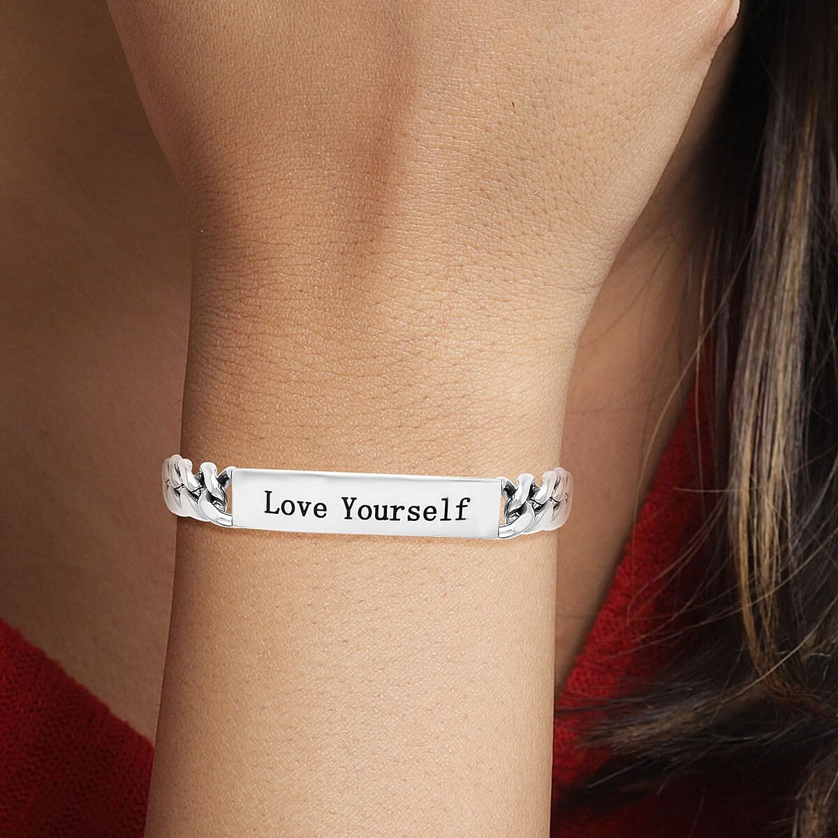 (Do Not Schedule For LS) Figaro Bracelet in Black Oxidized Stainless Steel (7.00 In) image number 2