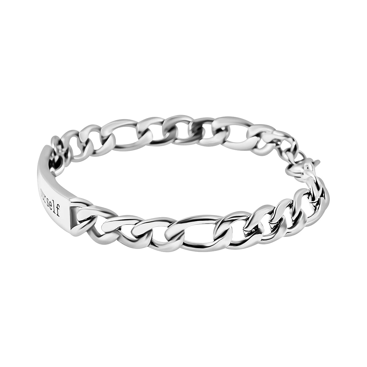 (Do Not Schedule For LS) Figaro Bracelet in Black Oxidized Stainless Steel (7.00 In) image number 4