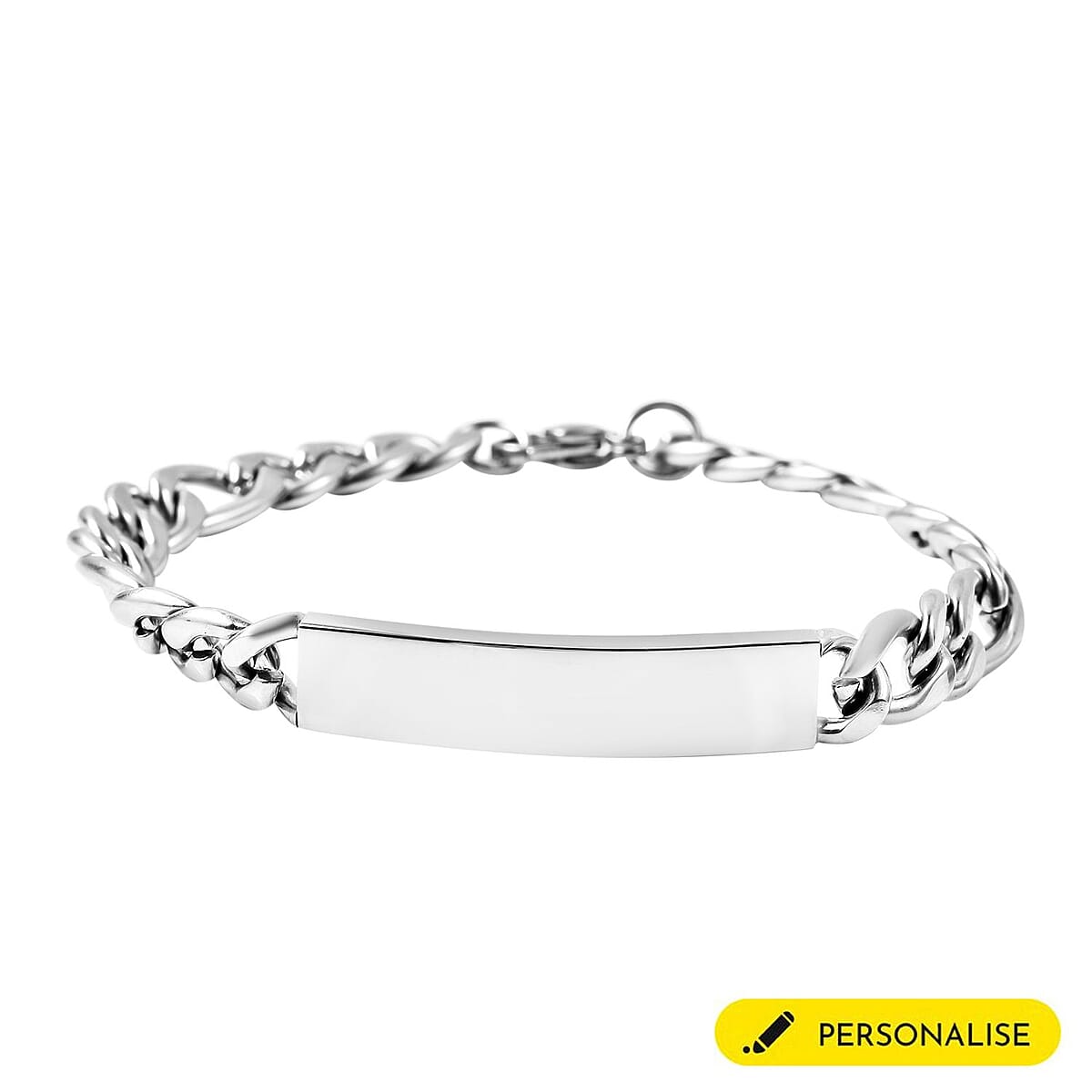 (Do Not Schedule For LS) Figaro Bracelet in Black Oxidized Stainless Steel (7.50 In) image number 0