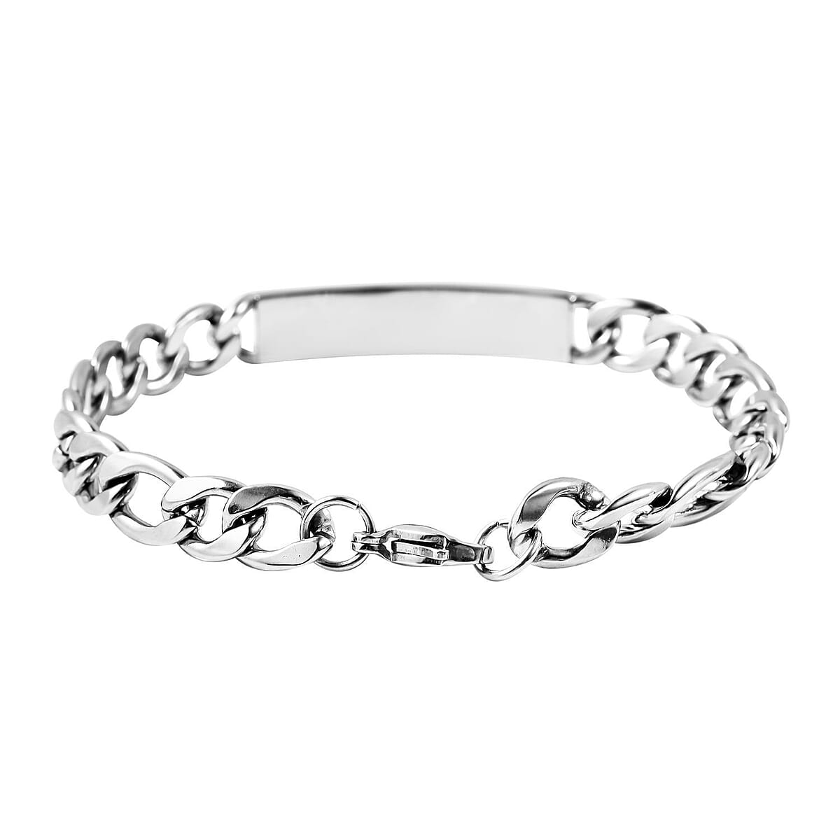 (Do Not Schedule For LS) Figaro Bracelet in Black Oxidized Stainless Steel (8.00 In) image number 5