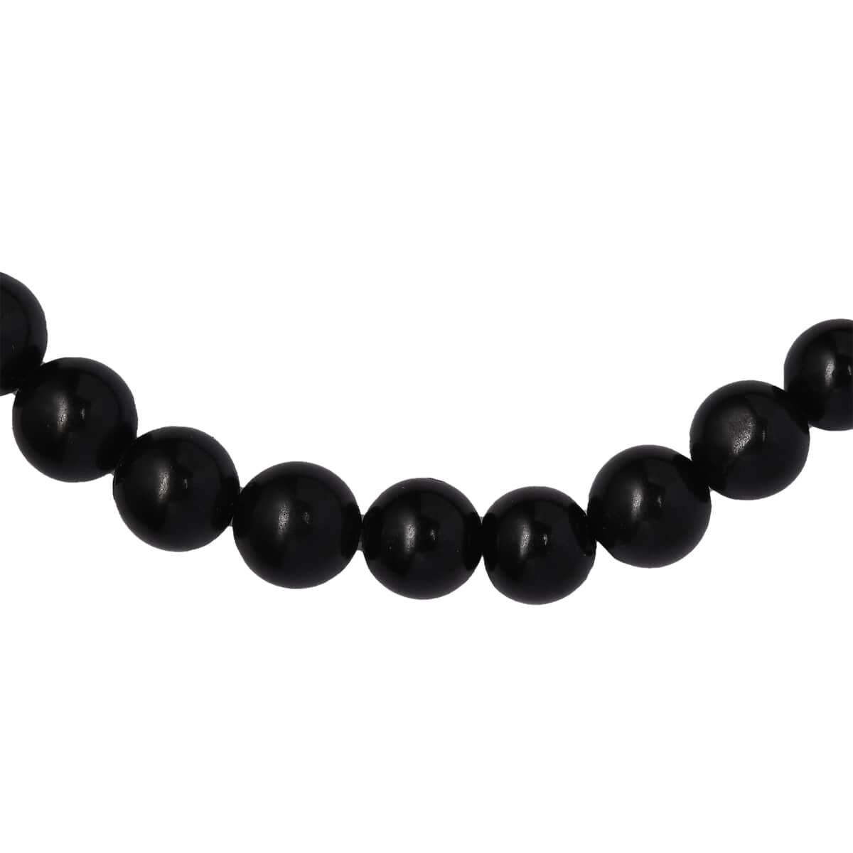 California Black Jade Beaded Stretch Bracelet 93.40 ctw image number 3
