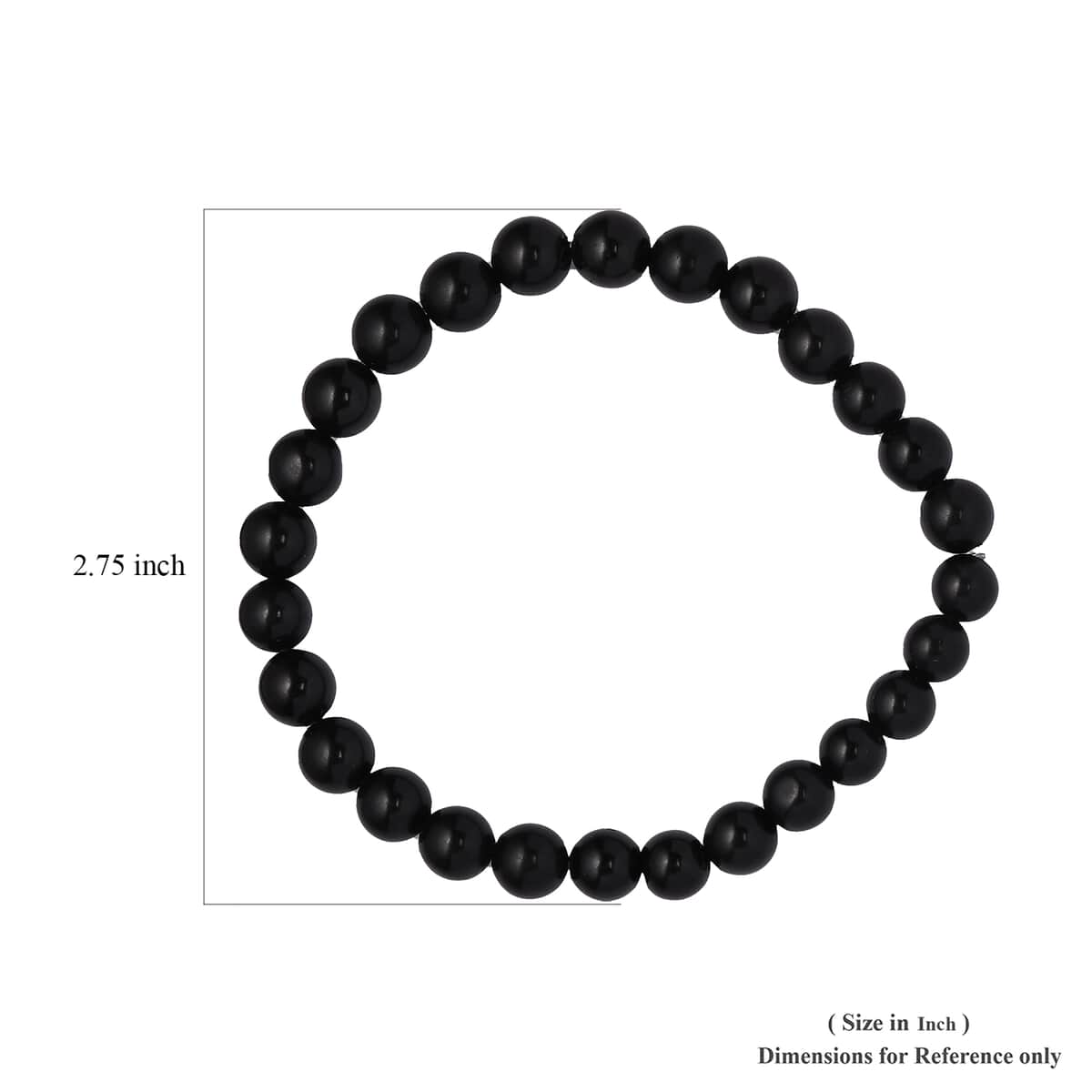 California Black Jade Beaded Stretch Bracelet 93.40 ctw image number 4