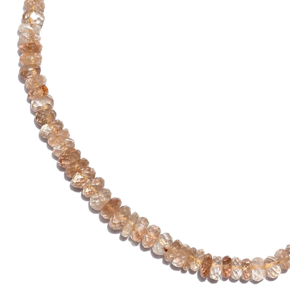 Imperial Topaz Beaded Bolo Necklace 18-22 Inches with Sterling Silver Magnetic Clasp 133.75 ctw image number 3