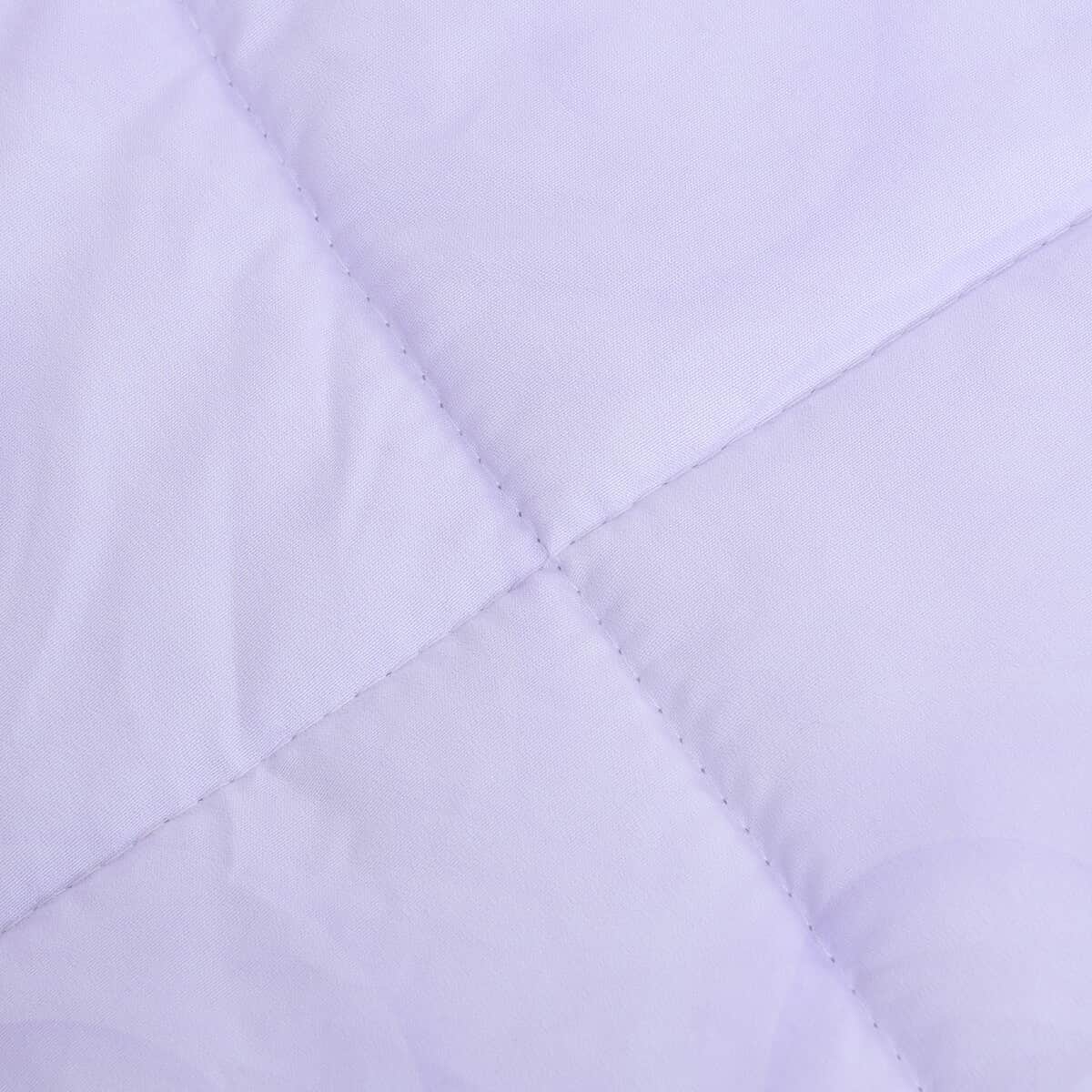 Homesmart Purple Digital Printed Floral Pattern Queen Size Microfiber Comforter with Set of 2 Shams image number 4