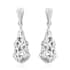 LucyQ Drip Collection White Zircon Drop Earrings in Sterling Silver image number 0
