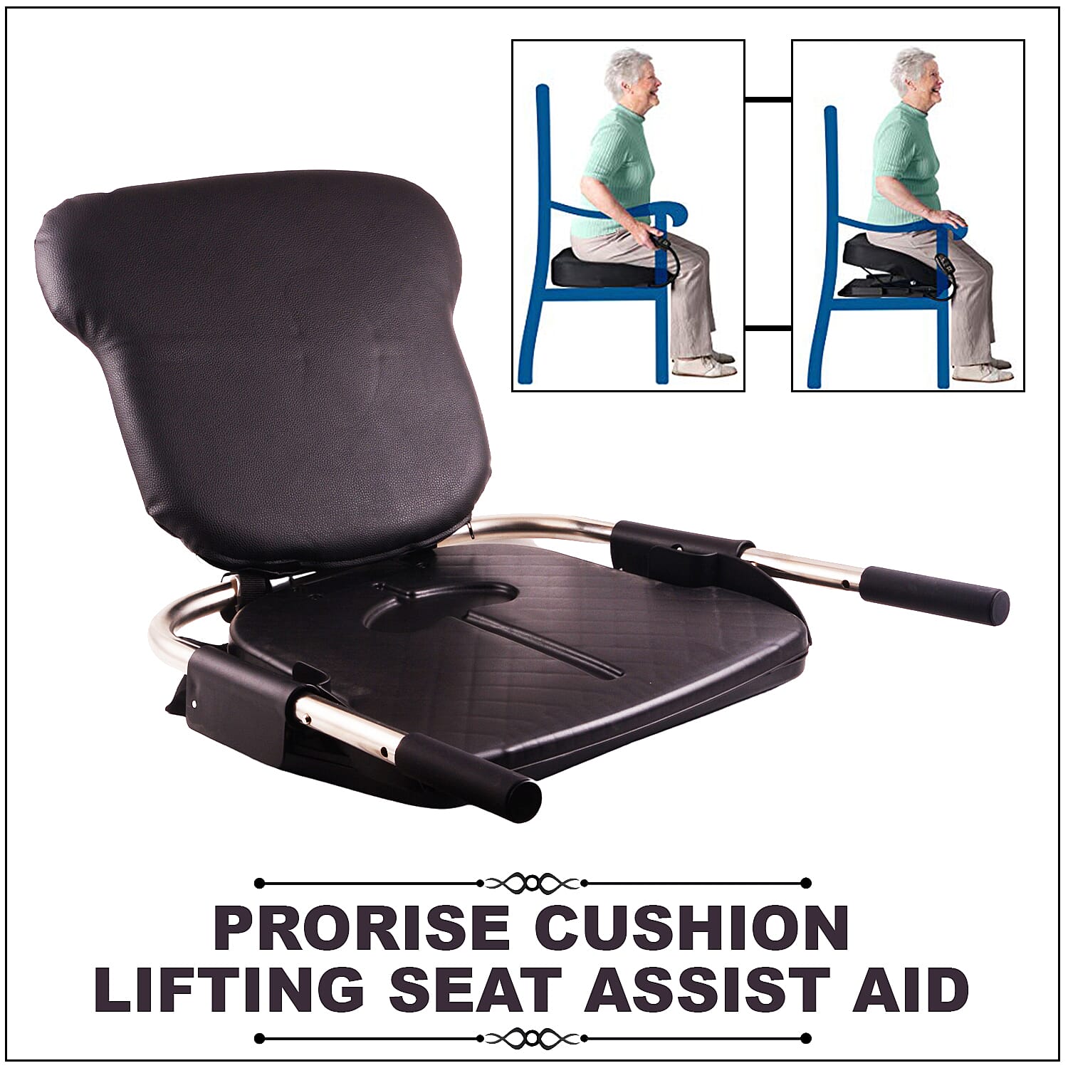 ProRise Cushion Lifting Seat Assist Aid (7.75x7.75x38.50) (Limit 250 lbs.)