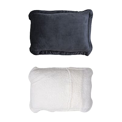 Homesmart Gray 3 Layer Quilted Microfiber Flannel and Sherpa Reversible Comforter and Set of 2 Shams, Microfiber Comforter, Best Comforter Sets, Bed Comforters, Comforter Set for Bedroom