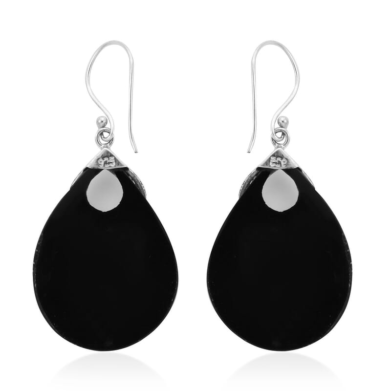 Abalone Shell Earrings in Sterling Silver