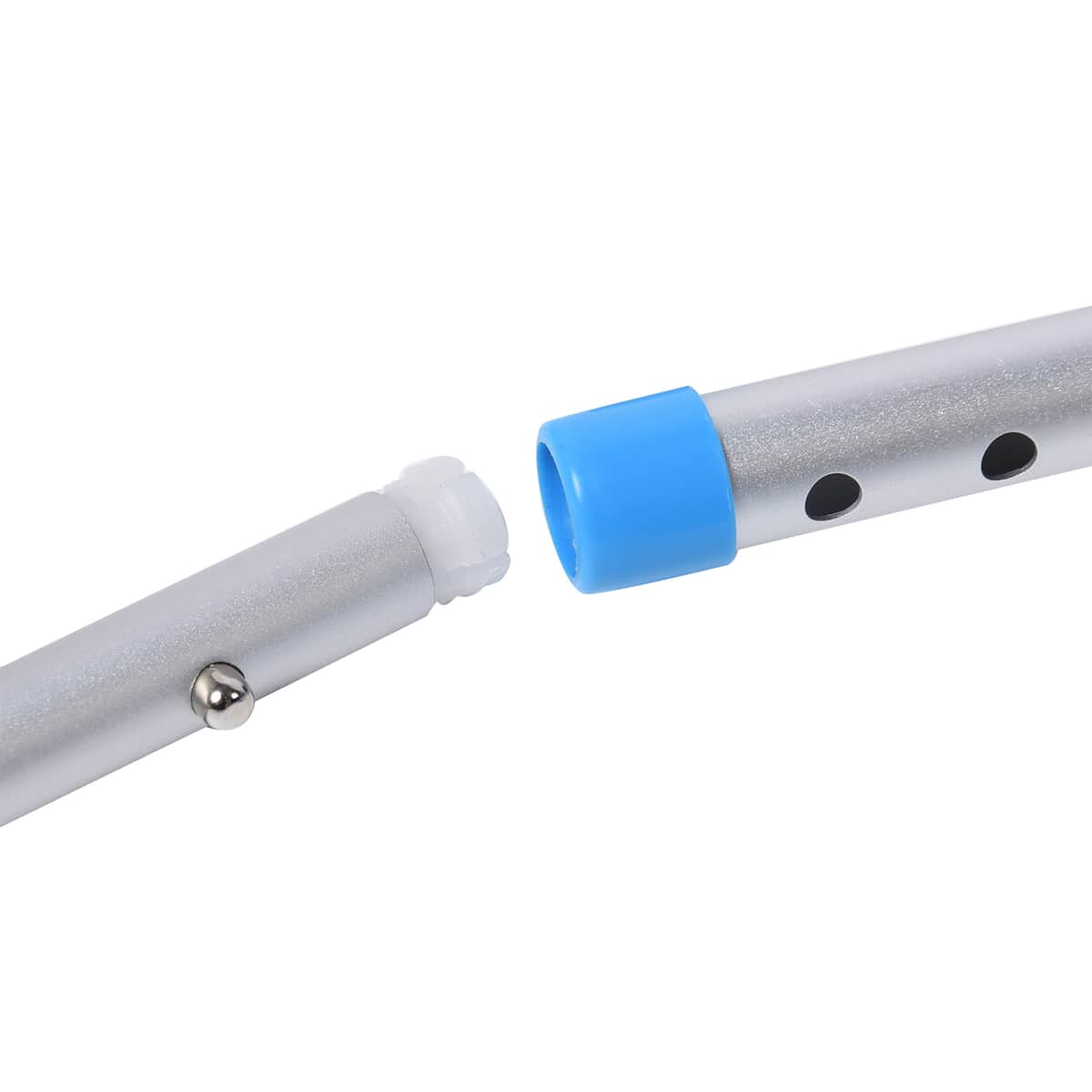 Blue Adjustable Portable Folding Stool Walking Cane with LED Lamp image number 4