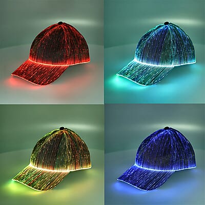 Black LED Baseball Cap
