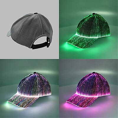Black LED Baseball Cap