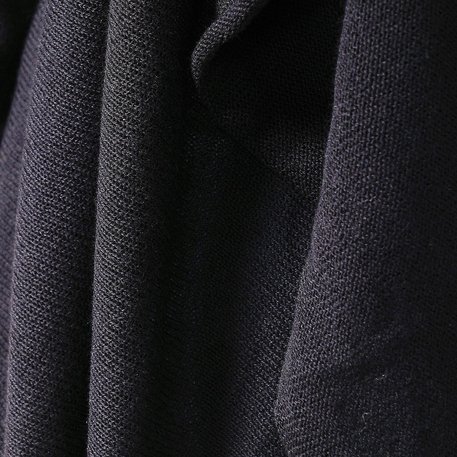 Passage 100% Cotton Knit Black Long Sleeve Waterfall Cardigan (S)