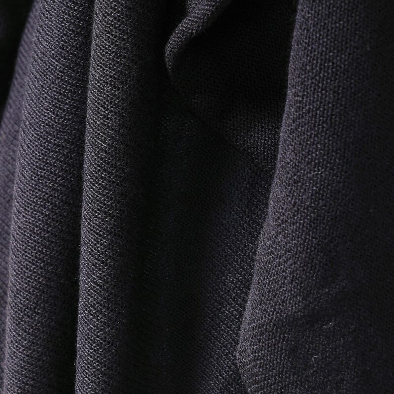 Passage 100% Cotton Knit Black Long Sleeve Waterfall Cardigan (S)