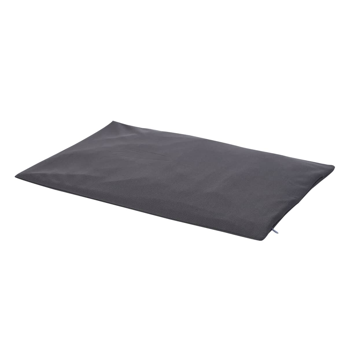 Dark Gray Soft Diatomite Bath Mat with Removable Cover image number 0