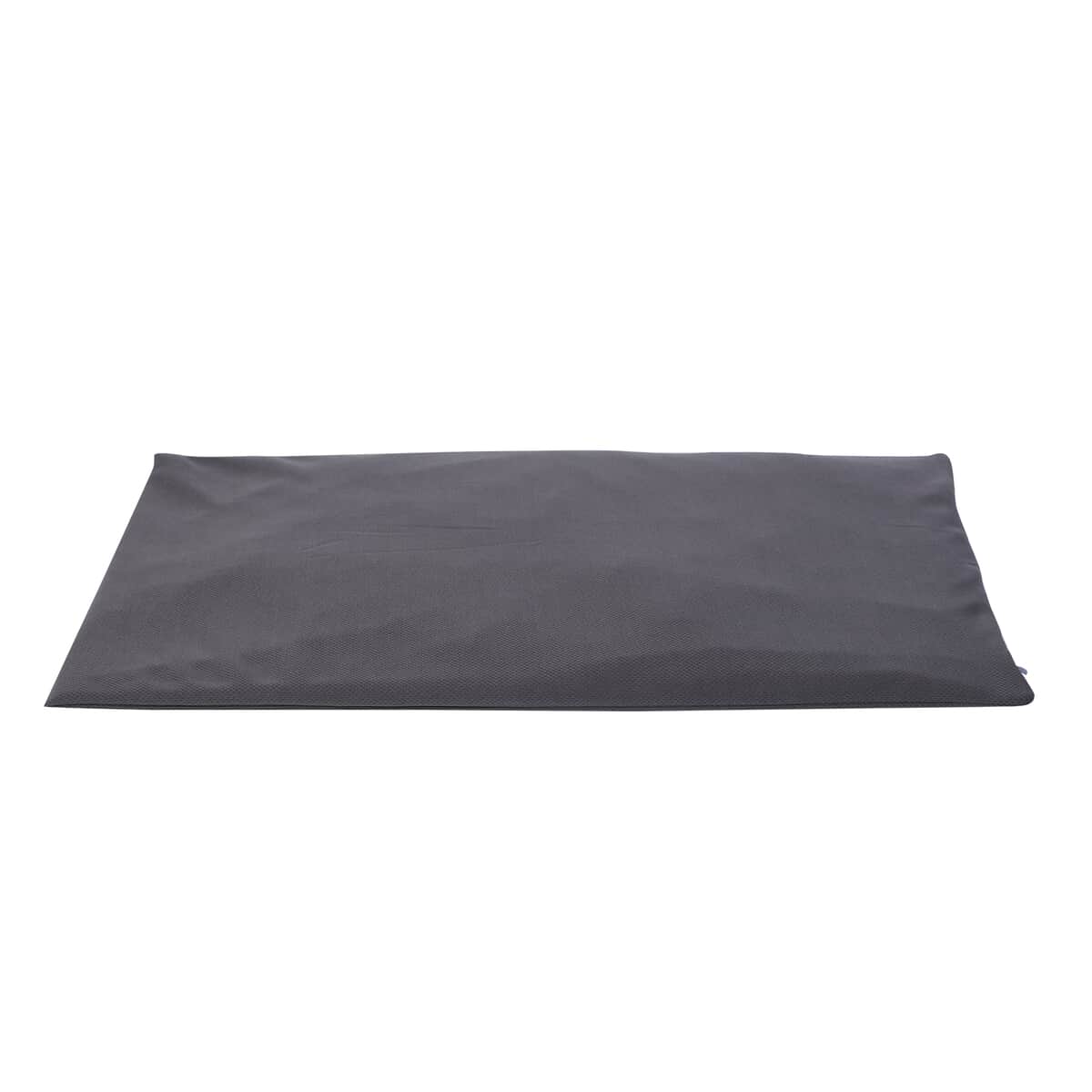 Dark Gray Soft Diatomite Bath Mat with Removable Cover image number 1