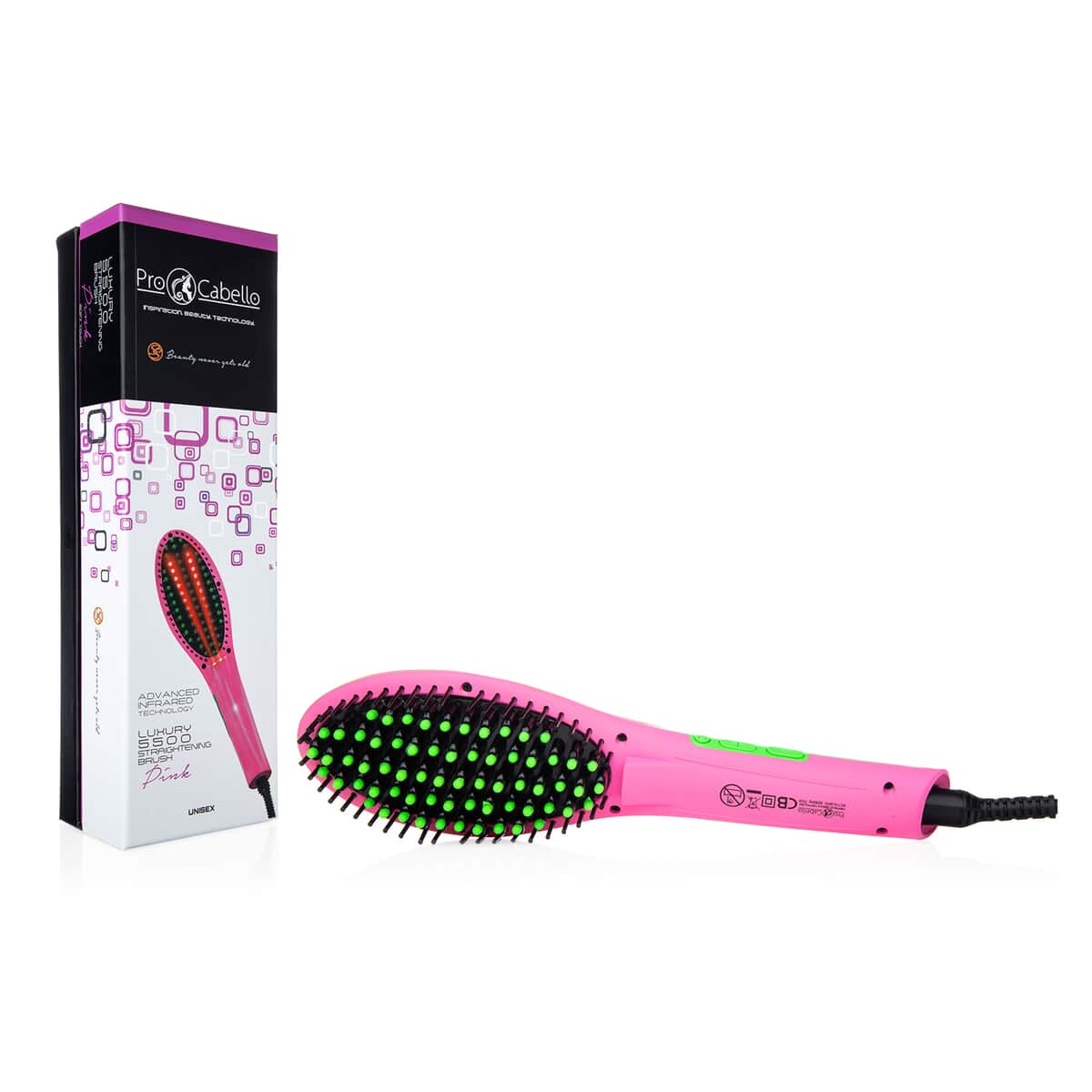 Pro Cabello by Royale Straightening Brush in Pink image number 0