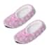 HOMESMART Pink Star Pattern Microfiber Faux Fur, Sherpa Booties and Matching Ballerina Slippers (Women's Size 5-10) image number 4