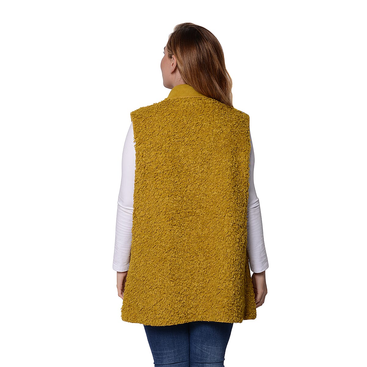 Passage Citrine Faux Shearling Vest (L/XL) image number 1