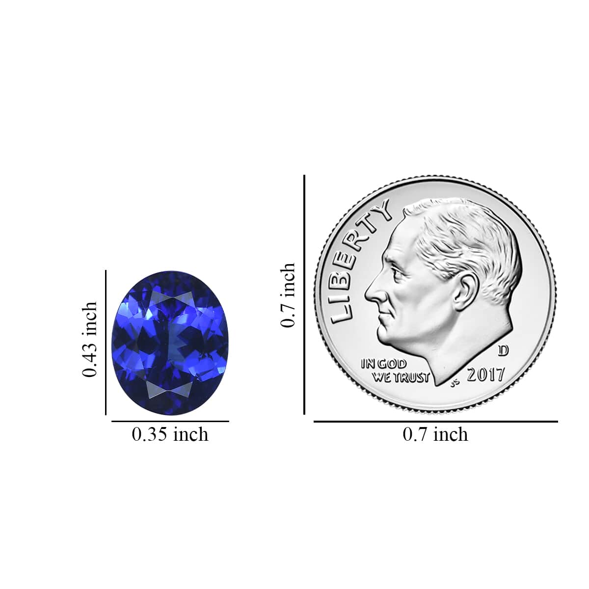 AAAA Tanzanite (Ovl 11x9 mm) 4.00 ctw image number 2