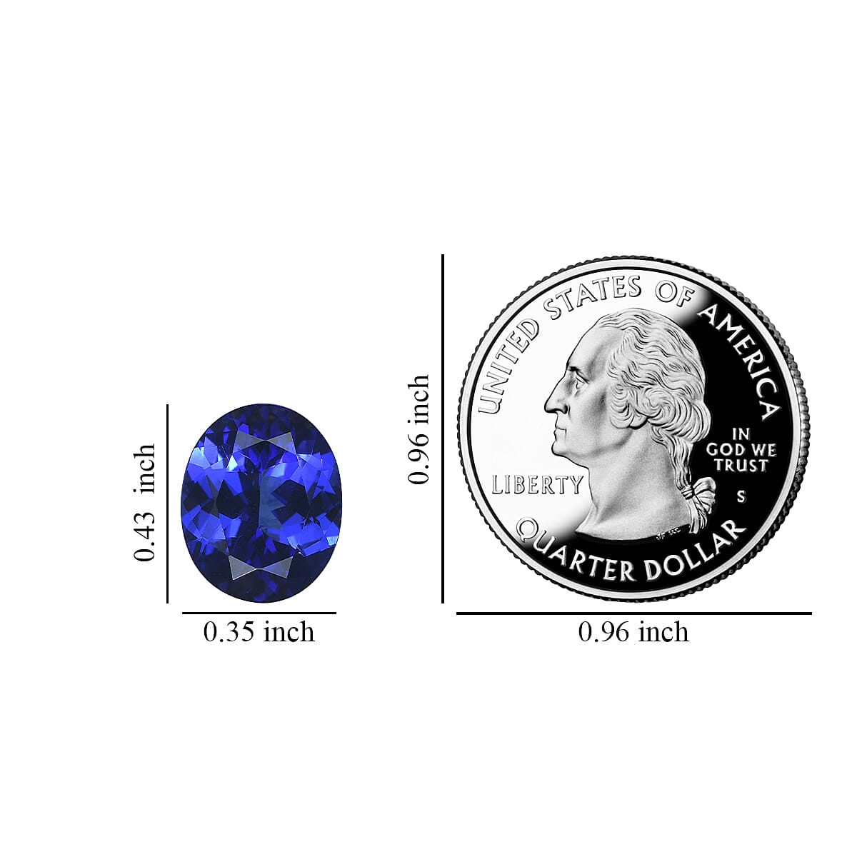 AAAA Tanzanite (Ovl 11x9 mm) 3.60 ctw image number 3