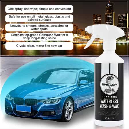 Shelby Platinum Waterless Car Wash & Wax (16.9 oz) image number 1