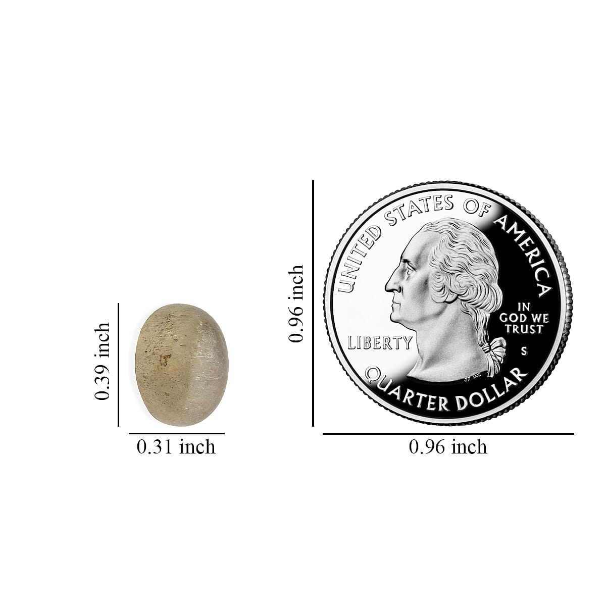 AAA Cat's Eye Turkizite (Ovl 10x8 mm) 3.33 ctw