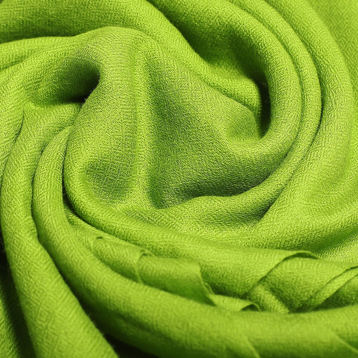 Passage 100% Cashmere Wool Light Lime Green Scarf image number 5