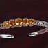 Natural Picos Altos Sphalerite Cuff Bracelet in Platinum Over Sterling Silver (7.25 in) 14.30 Grams 8.90 ctw image number 1