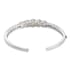 Natural Picos Altos Sphalerite Cuff Bracelet in Platinum Over Sterling Silver (7.25 in) 14.30 Grams 8.90 ctw image number 4