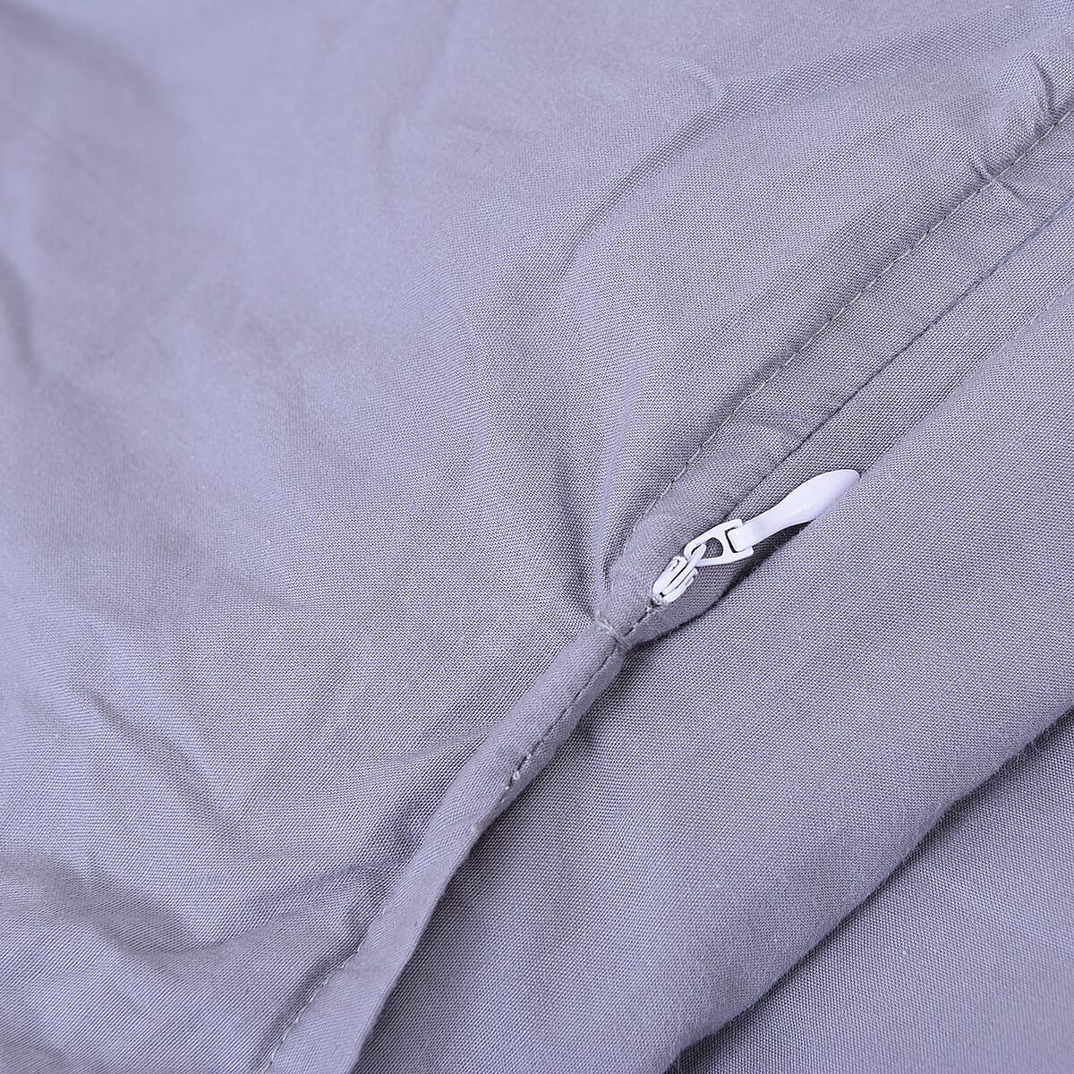 Homesmart Gray Natural Shungite Weighted Blanket with Removable Cotton Cover (48x74, Microfiber) (Approx 15 lbs) image number 2