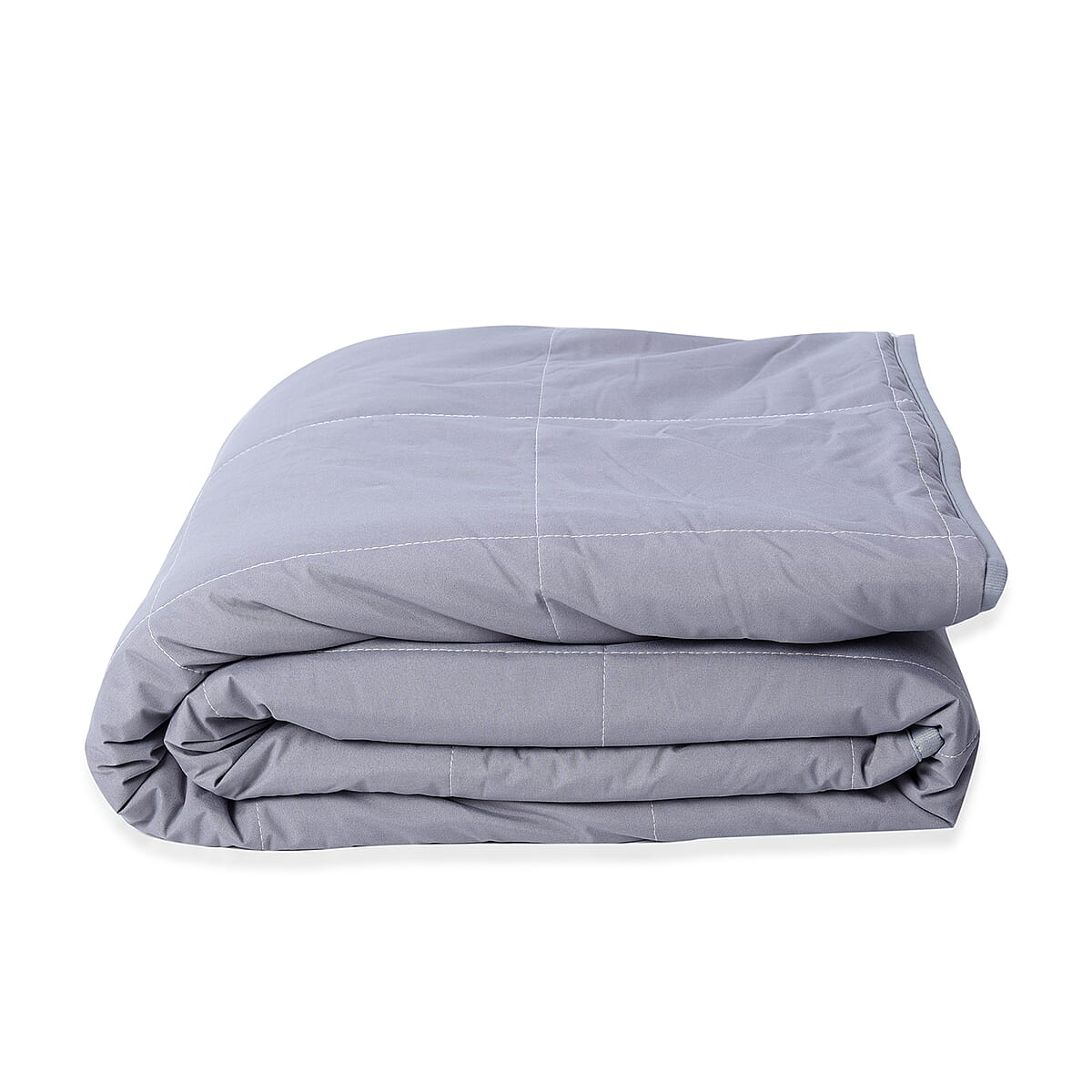 Homesmart Gray Natural Shungite Weighted Blanket with Removable Cotton Cover (48x74, Microfiber) (Approx 15 lbs) image number 6