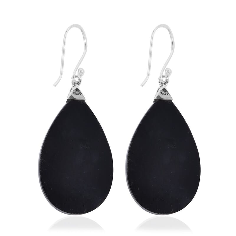 Abalone Shell Earrings in Sterling Silver