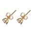 14K Yellow Gold G-H I1 Diamond Solitaire Stud Earrings 0.60 ctw image number 3
