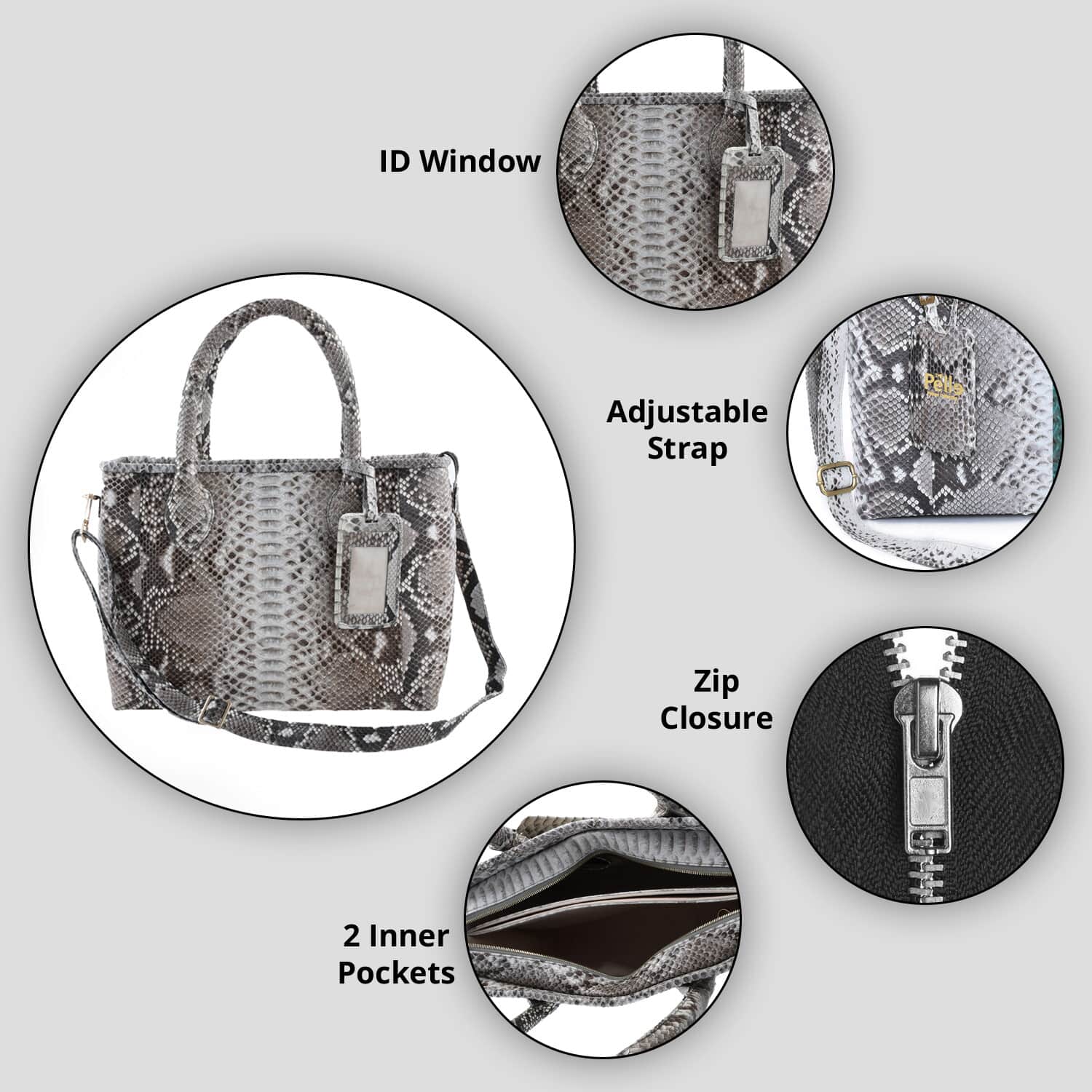 Snakeskin selling Leather Honey Bee Chain Link Color Block Tote Purse Bag Wallet Set