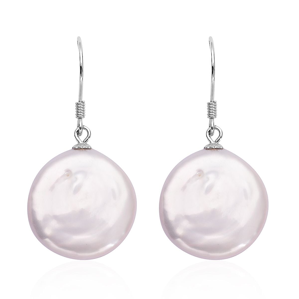 Keshi Pearl Earrings in Sterling Silver image number 0