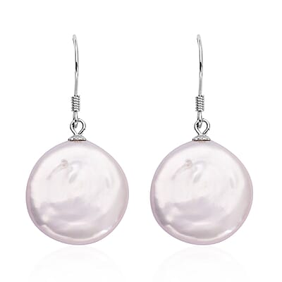 Keshi Pearl Dangle Earrings in Sterling Silver