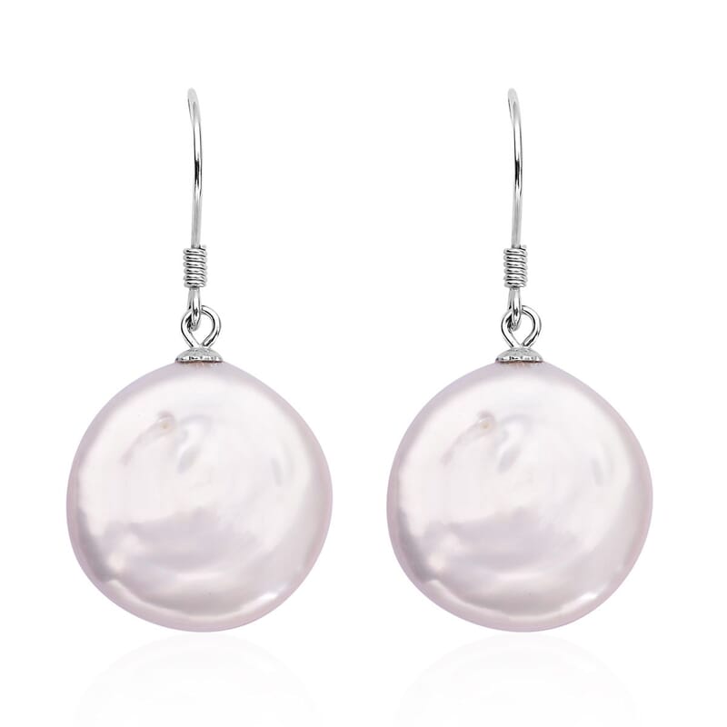 Keshi Pearl Dangle Earrings in Sterling Silver