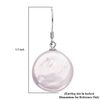 Keshi Pearl Dangle Earrings in Sterling Silver