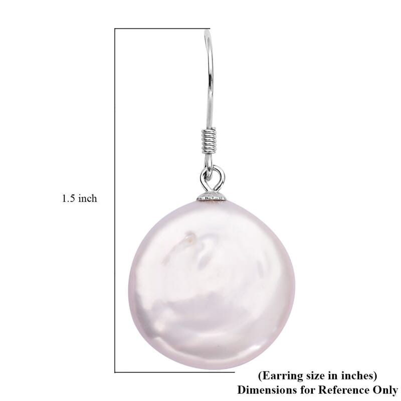 Keshi Pearl Dangle Earrings in Sterling Silver