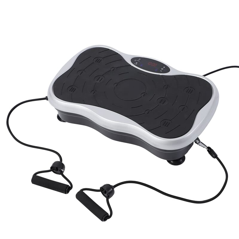 SoulSmart Whole Body Fitness Vibration Platform with Resistance Bands, Remote, & USB Speaker (200 W) White