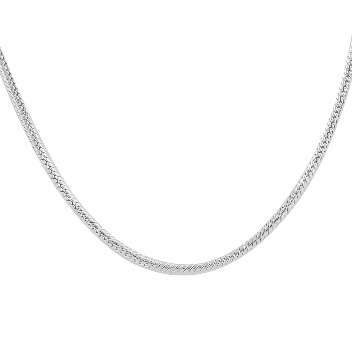 Sterling Silver Snake Necklace 20 Inches 27.70 Grams image number 0